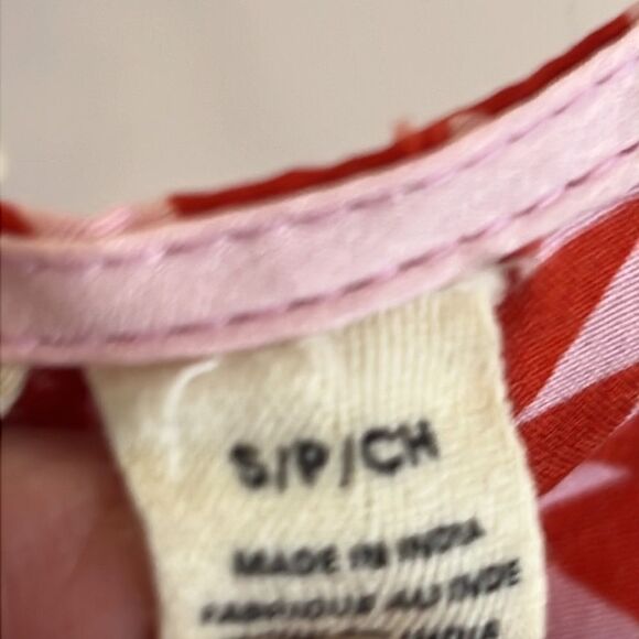 ROXY Red & Pale Pink Open Back Dress - Size Small - Picture 8 of 14